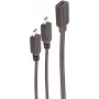 SHIVERPEAKS BS13-20021 USB-C - 2x Micro-USB B -haaroituskaapeli 0,3 m musta