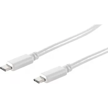 shiverpeaks BS13-45026 USB-C - USB-C kaapeli 1 m valkoinen USB 3.2 Gen 2 10Gbps 100W PD