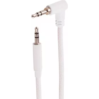 SHIVERPEAKS BS14-07036 3,5 mm TRS audiokaapeli, kulma suora, valkoinen, 2 m