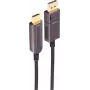 SHIVERPEAKS BS30-20485 aktiivinen optinen DisplayPort-HDMI-sovitinkaapeli, 4K60, 30m, musta