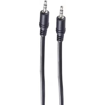 SHIVERPEAKS BS30812-0.5 3,5 mm stereoäänikaapeli, 0,5 m, musta