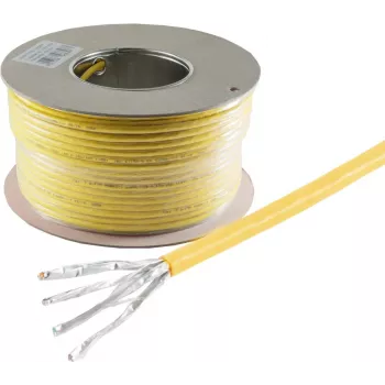 SHIVERPEAKS BS75500-A+-100SSP Cat.7a S/FTP-verkkokaapeli, 100 m, keltainen