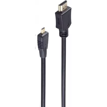 shiverpeaks BS77470-0.5-3 High-Speed-HDMI-kaapeli Ethernetillä - Type-A – Micro HDMI (Type-D), 0,5 m, musta
