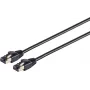 SHIVERPEAKS Helos Cat 8.1 F/FTP -patchkaapeli, 1 m, musta, 25/40GBase-T, LSZH, kullatut liittimet