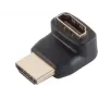 SHIVERPEAKS S/CONN Maximum Connectivity HDMI-adapteri uros naaras, 90° ylöspäin taivutettu, kullattu, 4K2K, musta (77407-1)
