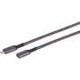 SHIVERPEAKS S-Conn 14-74006 USB-C - USB-C-kaapeli 1m USB 3.2 Gen 2 10Gbps 100W PD musta & valkoinen