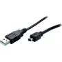 SHIVERPEAKS S-Conn BS77162 USB 2.0 -kaapeli, USB-A - Mini-USB B, 1,8 m, musta