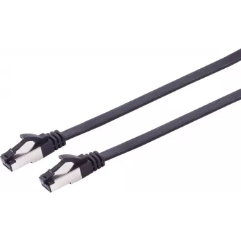 SHIVERPEAKS S-Conn Cat8.1 U/FTP verkkokaapeli, 0,25 m, musta 08-43005