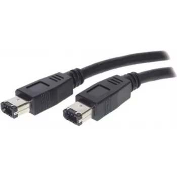 SHIVERPEAKS S/CONN Maximum Connectivity FireWire-kaapeli, IEEE 1394a, 6-pin uros - 6-pin uros, 400 Mbps, 1,8 m, musta 77202