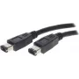 SHIVERPEAKS S/CONN Maximum Connectivity FireWire-kaapeli, IEEE 1394a, 6-pin uros - 6-pin uros, 400 Mbps, 1,8 m, musta 77202