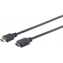 SHIVERPEAKS S/CONN maximum connectivity HDMI-jatkokaapeli 2,0 m - HDMI Type-A pistoke - liitin, kullatut koskettimet, Ultra HD 4K, 3D, HEAC, Ethernet, ARC, CEC, High Speed with Ethernet, musta 77479-2.0