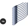SHIVERPEAKS S/CONN maximum connectivity puhelinliitäntäkaapeli, RJ11-pistoke - RJ11-pistoke, pyöreä, musta, joustava, kupari, 2,0 m, 10 kpl:n pakkaus (SO70084-2-SET10)