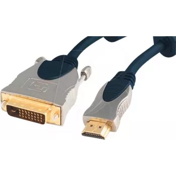 shiverpeaks SP77482 HDMI–DVI-D-kaapeliadapteri, 2 m, sininen ja kromi