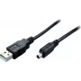 SHIVERPEAKS USB 2.0 Mini -kaapeli, USB-A uros Mini USB-B uros, 1,0 m, musta 11004995