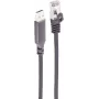 SHIVERPEAKS USB-A - RJ45 Gigabit Ethernet -adapterikaapeli, alumiini, musta, 1,5 m BS14-52155