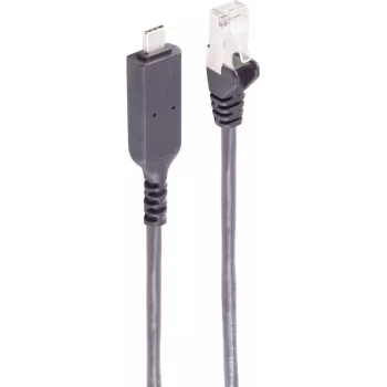 SHIVERPEAKS USB-C - Gigabit Ethernet adapterikaapeli 10 m, musta BS13-51075