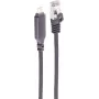 SHIVERPEAKS USB-C - Gigabit Ethernet -adapterikaapeli, 2 m, alumiini, musta (BS14-51035)
