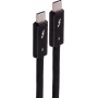 SHIVERPEAKS USB-C - USB-C Thunderbolt 5 UltraFlex -kaapeli, 240W, 2m, musta BS13-75035
