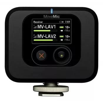 Shure MV88+W-KIT-Z6 langaton stereomikrofoni kamerapidikevastaanottimella