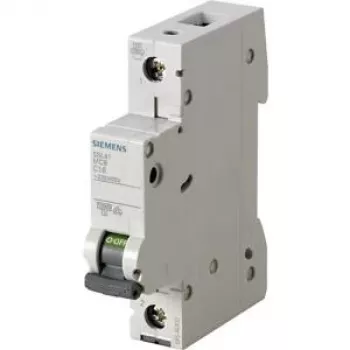 Siemens 5SL4108-6 1-napainen 8A B-käyrä MCB 230/400V 6kA