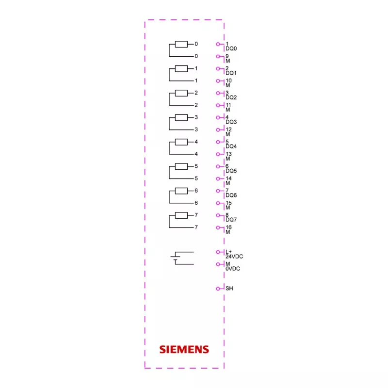 Siemens SIMATIC ET 200SP digitaalilähtömoduuli DQ 8x24VDC 6ES7132-6BF01-0CA0