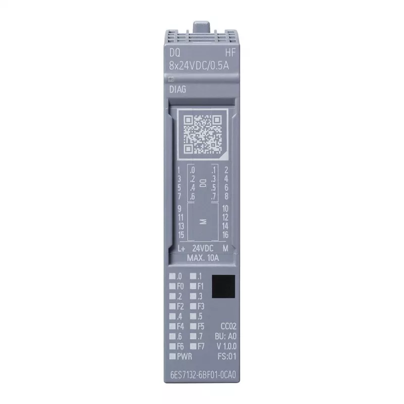 Siemens SIMATIC ET 200SP digitaalilähtömoduuli DQ 8x24VDC 6ES7132-6BF01-0CA0