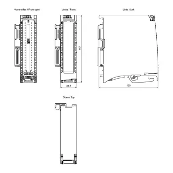 Siemens SIMATIC S7-1500 analoginen tulomoduuli AI 8xU/I/RTD/TC 16 bit - 6ES7531-7KF00-0AB0