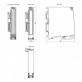 Siemens SIMATIC S7-1500 digitaalilähtömoduuli DQ 16x24VDC/0.5A (6ES7522-1BH10-0AA0)