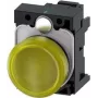 Siemens SIRIUS ACT 3SU1102-6AA30-3AA0 keltainen LED-merkkivalo, 24V AC/DC, 22 mm