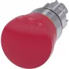 Siemens SIRIUS ACT hätäpysäytyspainike, sienipää, vetolaukaisu, metallikehä, punainen, 22 mm asennus, 3SU1050-1HA20-0AA0