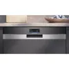 SIEMENS SN57TS00CE iQ700 täysin integroitu astianpesukone (harjattu ruostumaton teräs/musta, 60 cm, Home Connect)