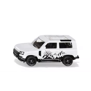 SIKU Land Rover Defender 90 (valkoinen/musta) 1:16 mittakaava painevalumalli