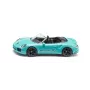 SIKU Porsche 911 Turbo S Cabriolet turkoosi/musta metallivaluautomalli 1:55