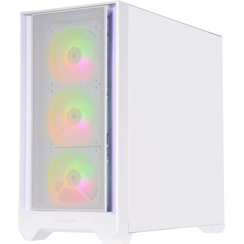 SILENTWARE Flow 110 ARGB White Tempered Glass Mid-Tower-kotelo