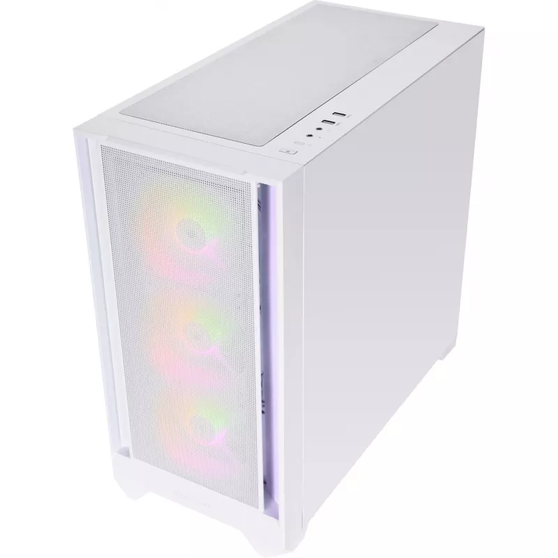 SILENTWARE Flow 110 ARGB White Tempered Glass Mid-Tower-kotelo