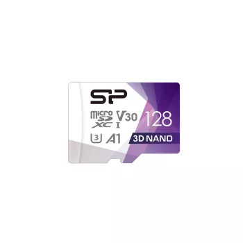 Silicon Power 128GB Superior Pro microSDXC UHS-I U3 V30 A1 -muistikortti SD-sovittimella