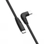 Silicon Power Boost Link Nylon LK50CC USB-C – USB-C -kaapeli 1 m, 60 W, L-muotoinen (SP1M0ASYLK50CC1G)