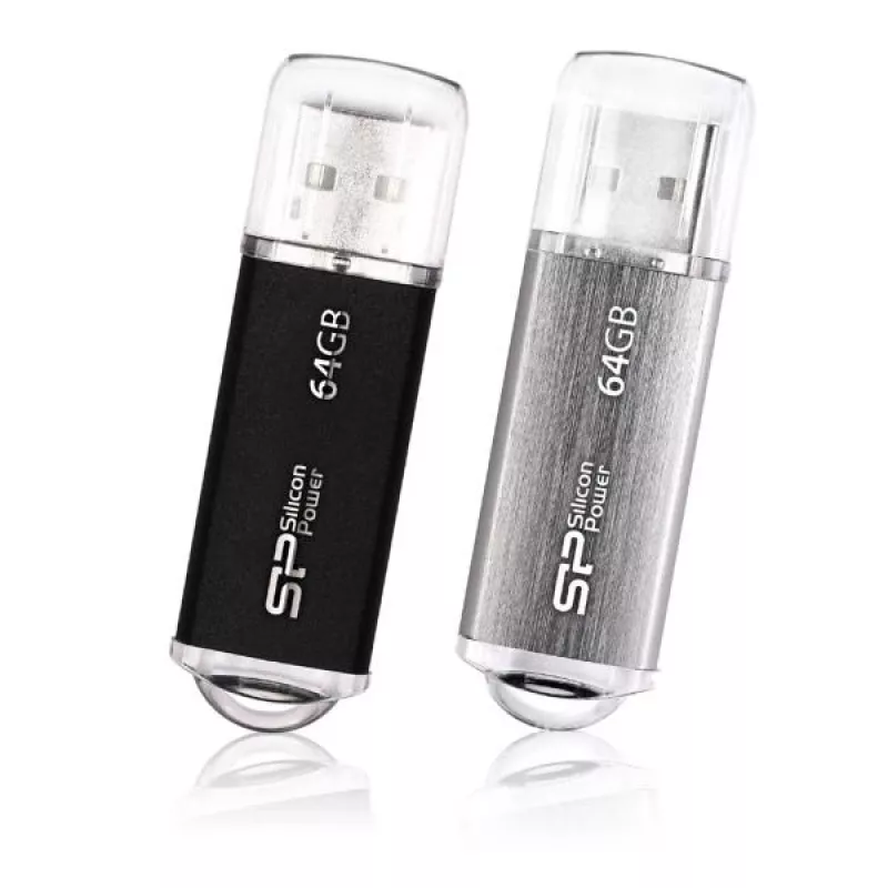 Silicon Power Ultima II i-Series USB-muistitikku 64GB, musta (SP064GBUF2M01V1K)