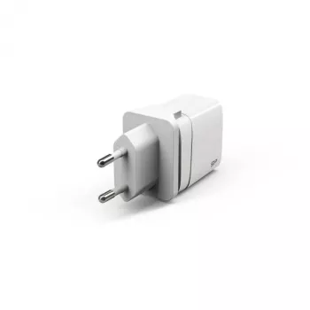 Silicon Power Boost Charger QM16 20W matkalaturi, USB-A + USB-C, EU/US/UK/AU pistoke, valkoinen