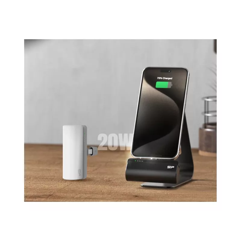 Silicon Power QD50 varavirtalähde, 5000 mAh, USB-C, valkoinen (SP5K0MAPBKQD500W)