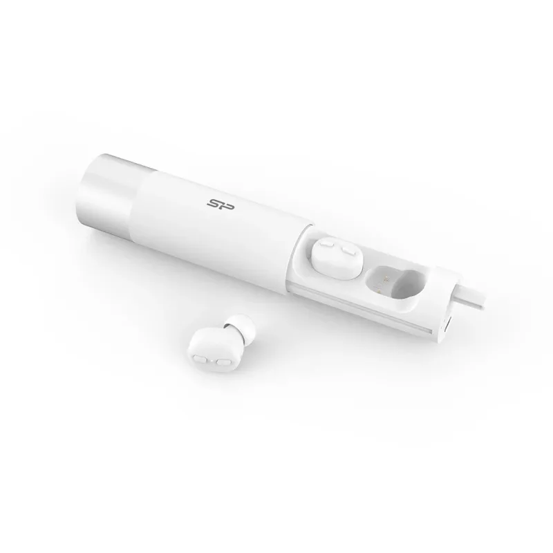 Silicon Power Blast Plug BP81 Bluetooth-nappikuulokkeet, vedenpitävät IPX5, valkoinen (SP5MWASYBP81BT0W)