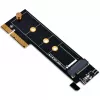 SilverStone ECM25-V2 M.2 NVMe SSD PCIe Gen3 x4 -adapterikortti Full-Height- ja Low-Profile-kiinnikkeillä