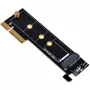 SilverStone ECM25-V2 M.2 NVMe SSD PCIe Gen3 x4 -adapterikortti Full-Height- ja Low-Profile-kiinnikkeillä