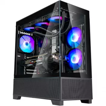 SilverStone Lucid 05 Black 270° Panoramic Glass Design Mid-Tower-kotelo