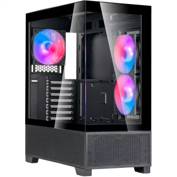 SilverStone Lucid 05 Black 270° Panoramic Glass Design Mid-Tower-kotelo