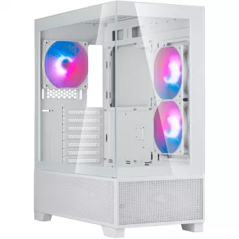 SilverStone Lucid 05 White 270° Panoramic Glass Design Mid-Tower-kotelo