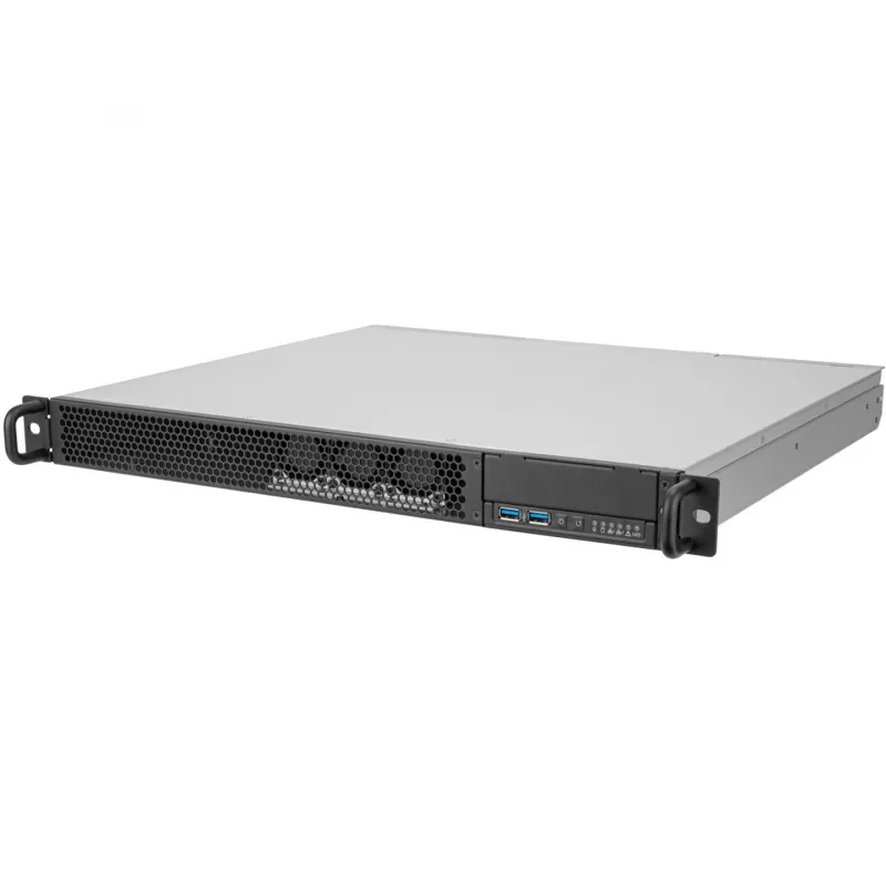SilverStone RM100 1U rack-kotelo - Mini-ITX, teräs, musta