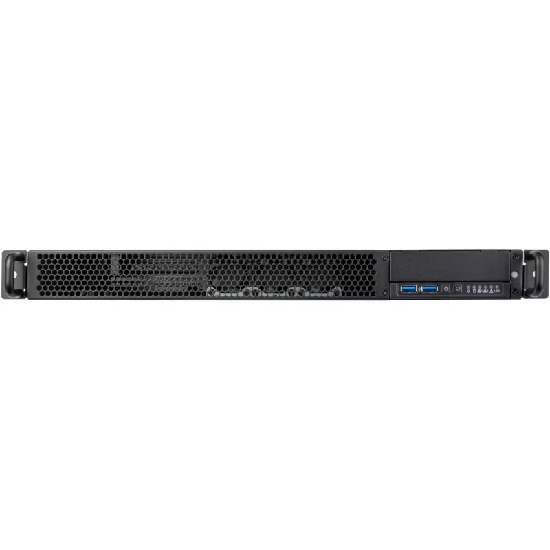 SilverStone RM100 1U rack-kotelo - Mini-ITX, teräs, musta