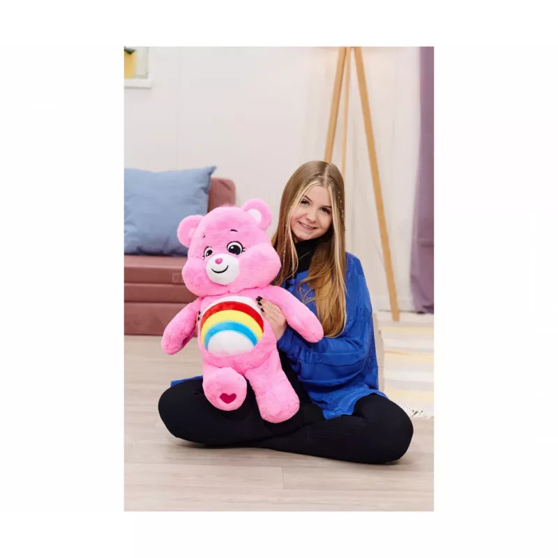 SIMBA-DICKIE Care Bears Cheer Bear pehmolelu 60 cm pinkki sateenkaari