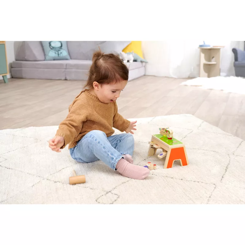 SIMBA-DICKIE Pop-Up vasarointipeli – puinen lelu, jossa 16 osaa ja pop-up-hahmot